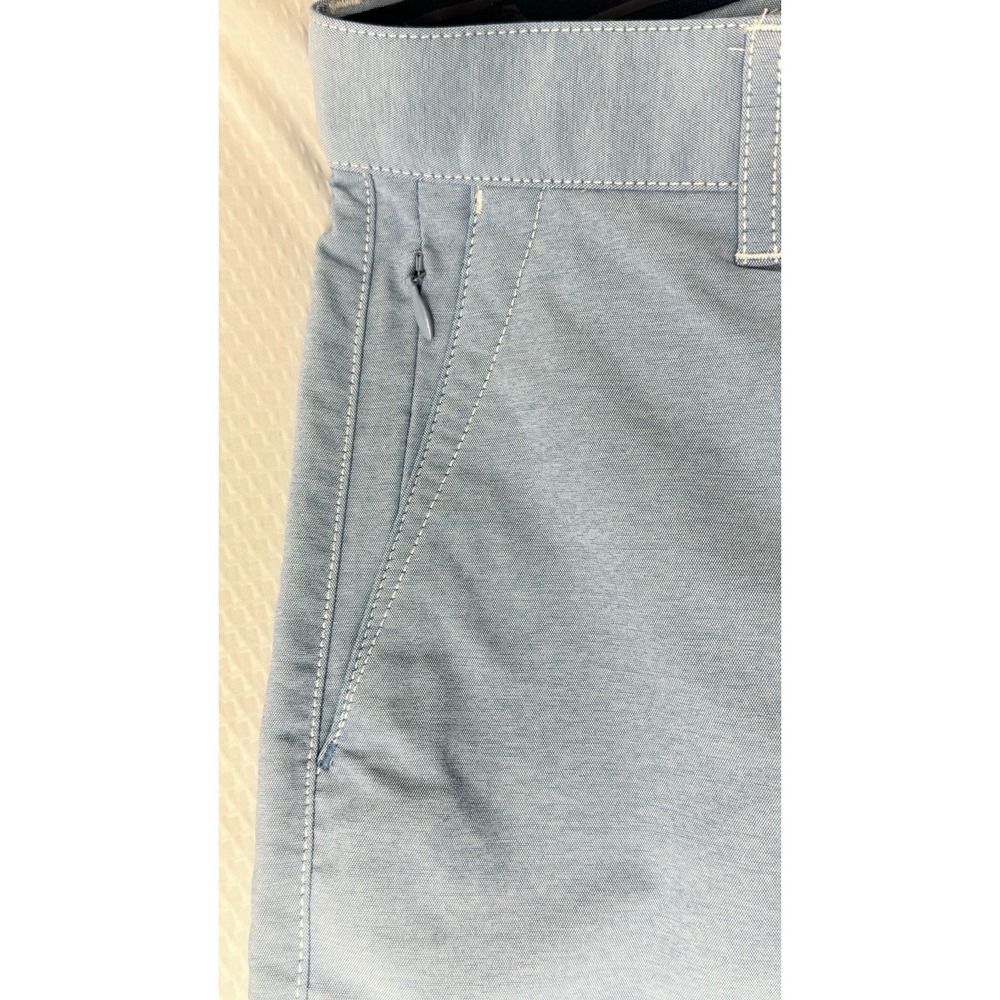 Excellent Tommy Bahama Men's Solid Lt. Blue Golf Shorts Size 30 Hawaian Style - Picture 16 of 16